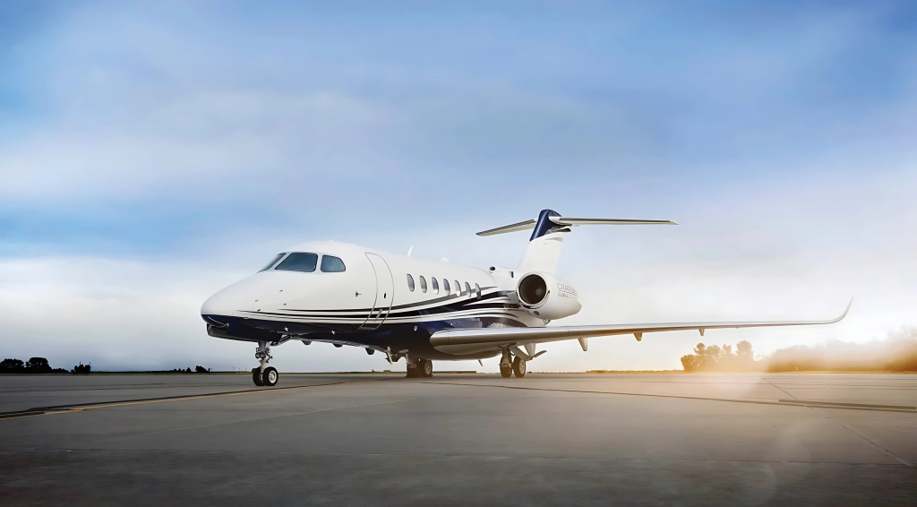 Cessna Citation Longitude estacionado en aeropuerto privado de México