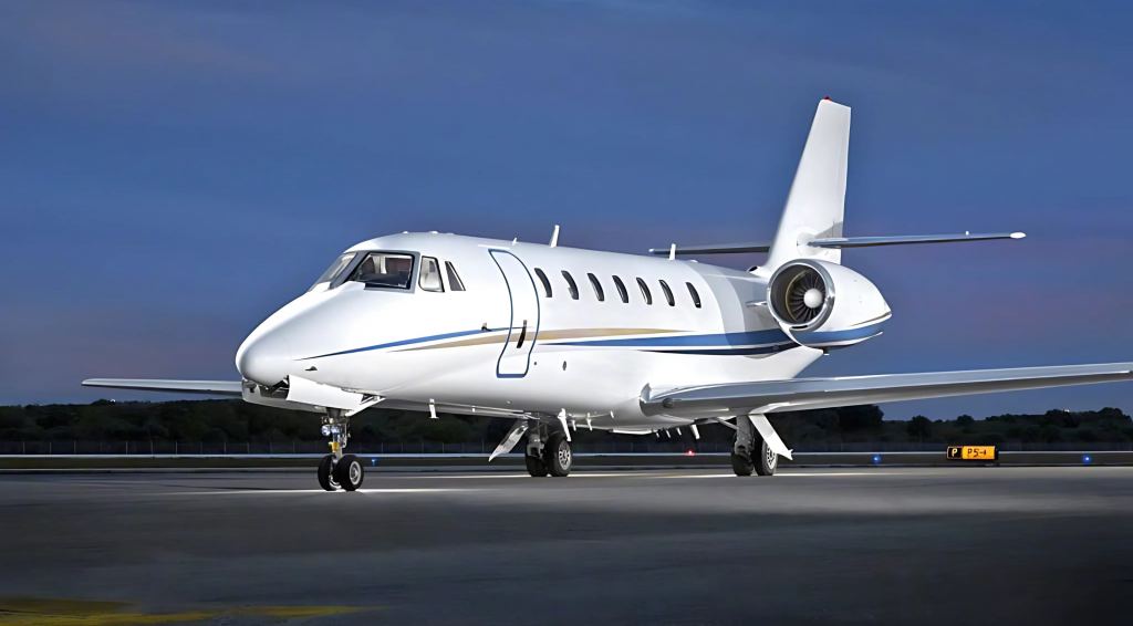 Cessna Citation Sovereign volando en ruta ejecutiva USA-México